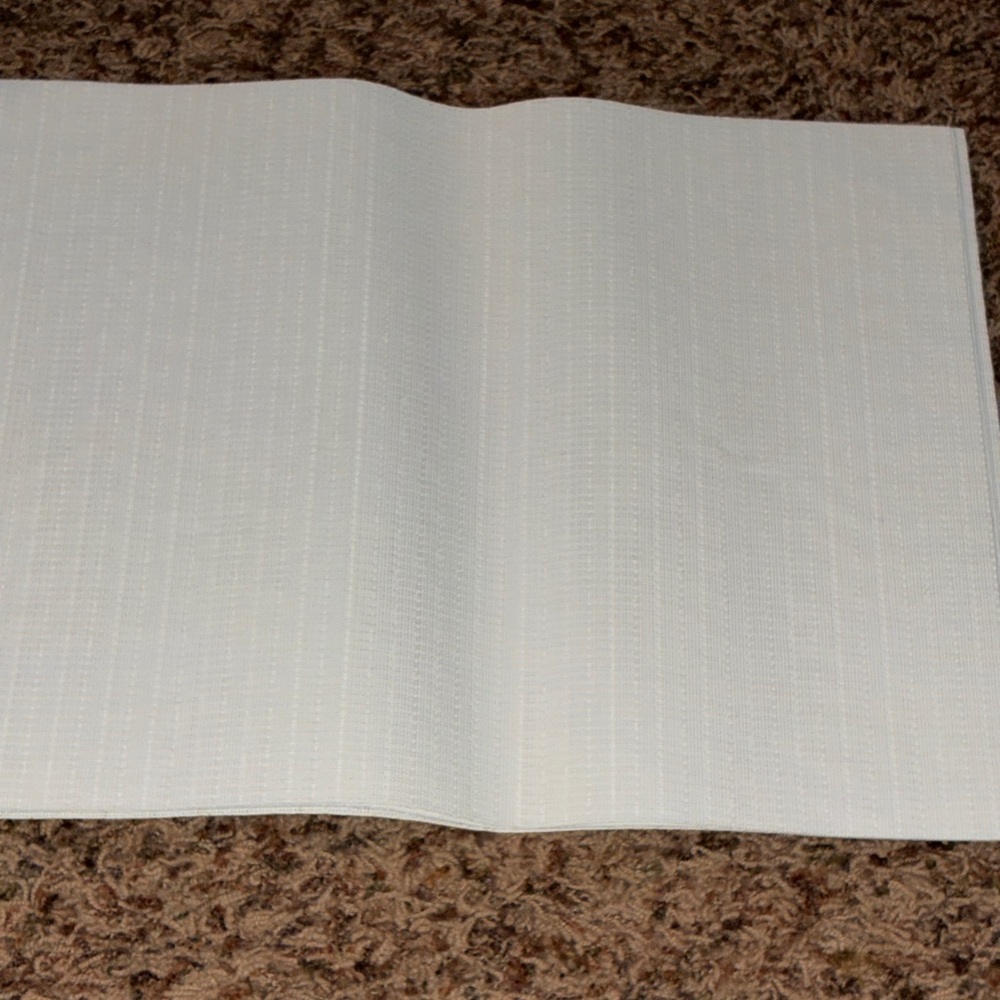 White Textured Place mats.‎ Set of 4.